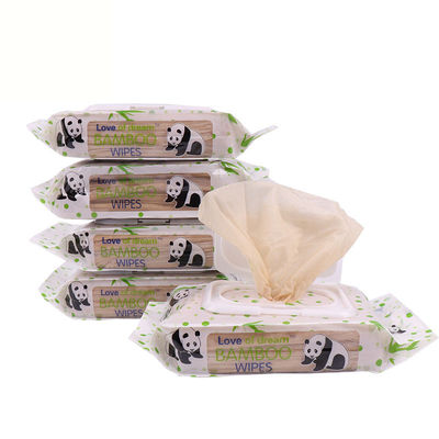 Biodegradable Disposable Wet Wipes Bag Packing Face Tissues