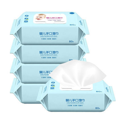 Bamboo Sanitation Baby Disposable Wet Wipes No Alcohol No Flavor