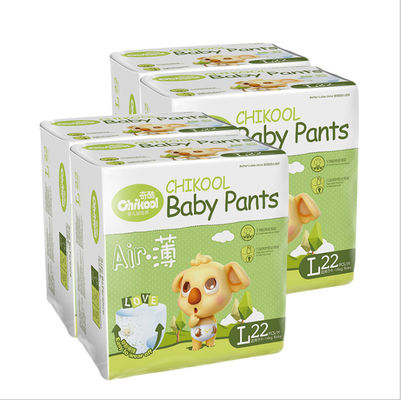 Breathable Surface Baby Diapers Disposable Plain Woven
