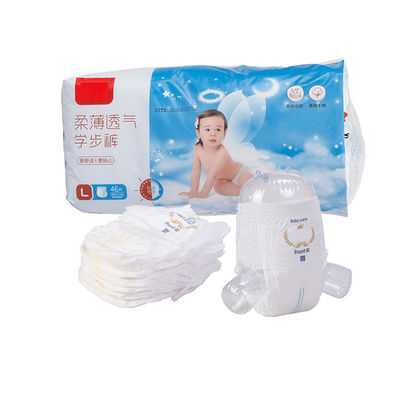 Soft Wear Pull Up Disposable Diapers For Baby Girl Boy